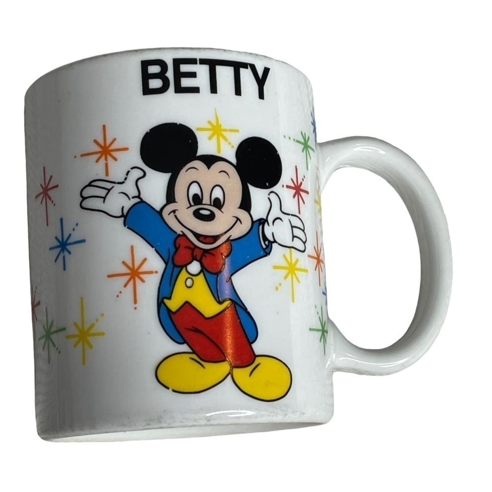 Vintage 1980's Disney Name‎ Mug Betty